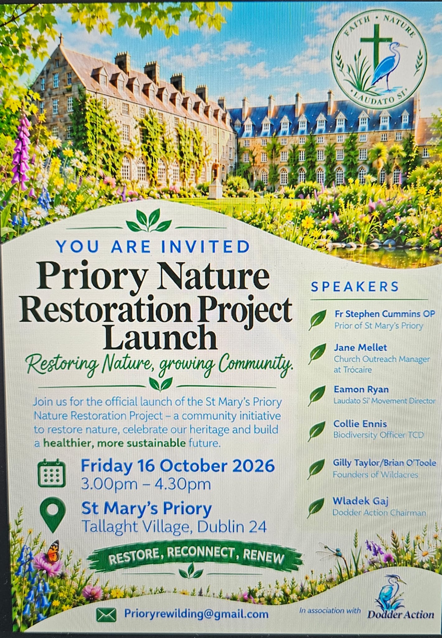 Priory Nature Restoration Project Launch